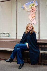 Anna McHugh outside Wilton Way Gallery, London Fields, E8